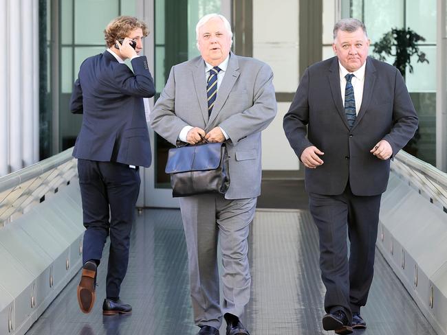 CANBERRA, AUSTRALIA NewsWire PhotosMAY,26 2021 Clive Palmer with Craig Kelly in Parliament House in Canberra.Picture: NCA NewsWire / NO BYELINE