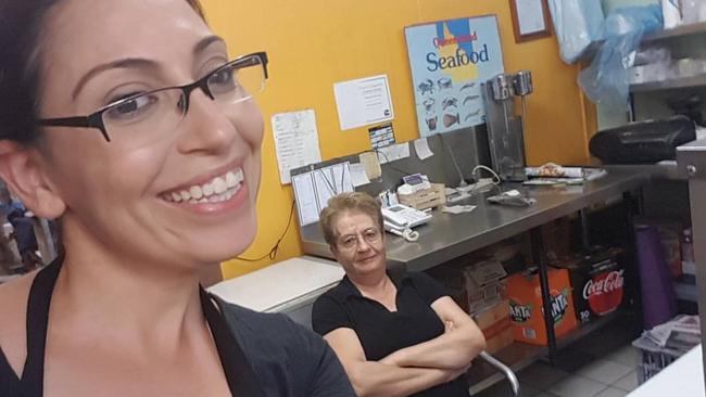 The mum and daughter Ashgrove Fish N Chips team. Picture: Facebook.