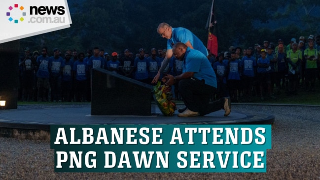 Albanese reflects on Kokoda Track and ANZACs at Dawn Service