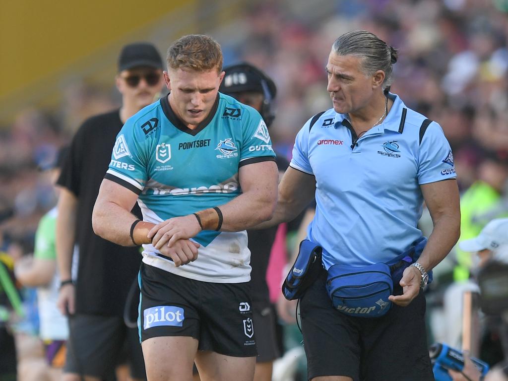 Cronulla Sharks forward Jack Williams. Picture: NRL Imagery