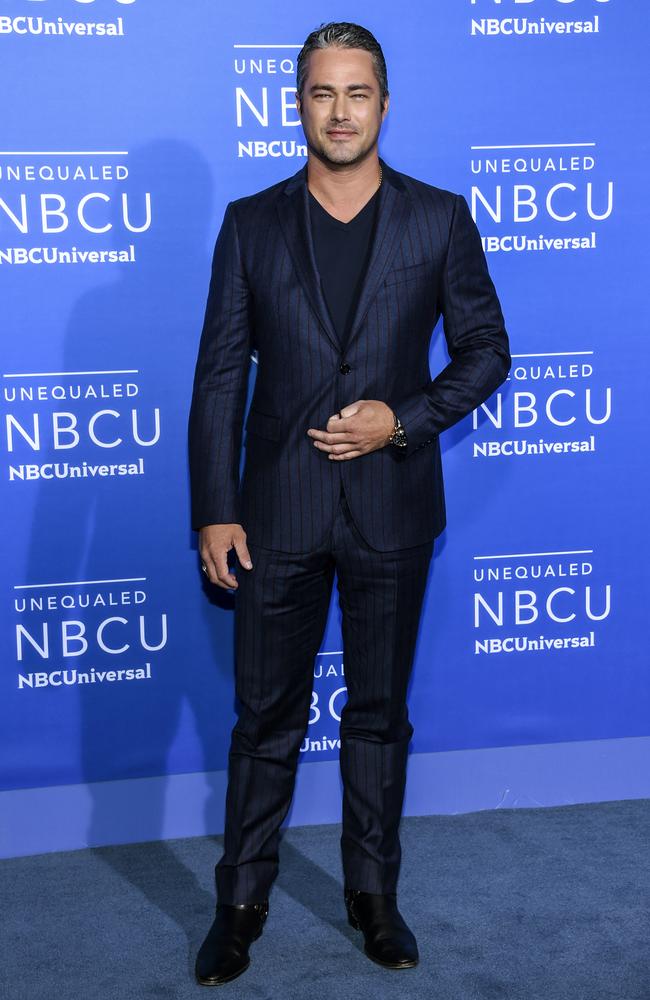 Taylor Kinney attends the 2017 NBCUniversal Upfront at Radio City Music Hall on May 15, 2017 in New York City. Picture: AP