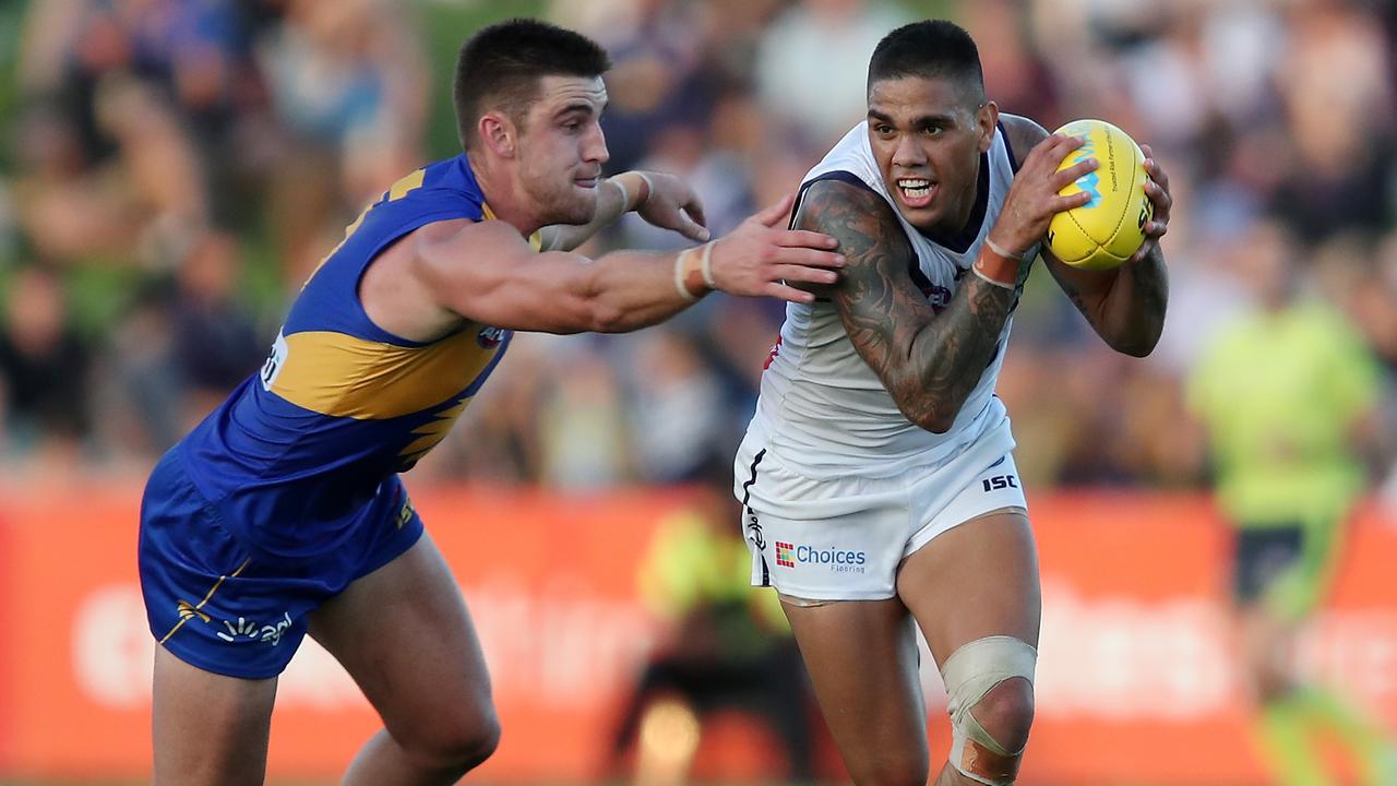 West Coast and Fremantle will face off in the AAMI Community Series. (AAP Image/Gary Day)