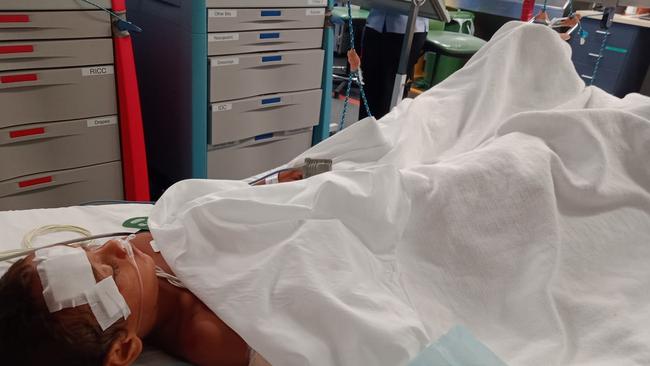 Five-year-old Paikea Hiko was seriously injured in a hit-and-run in Leanyer. Picture: Supplied