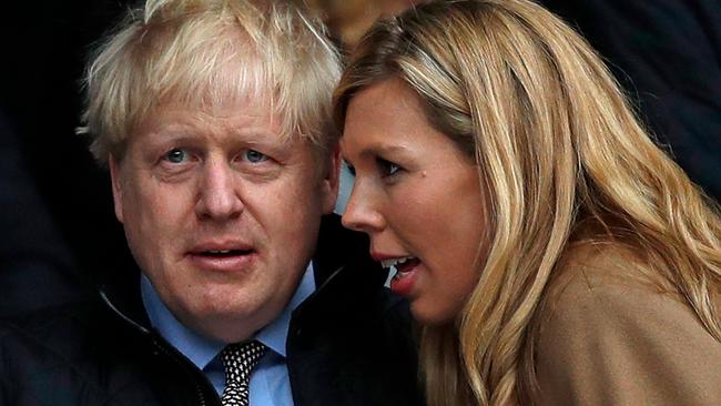 Both Johnson and Carrie Symonds, his fiancee at the time, are to have attended the event in May, 2020. Picture: AFP