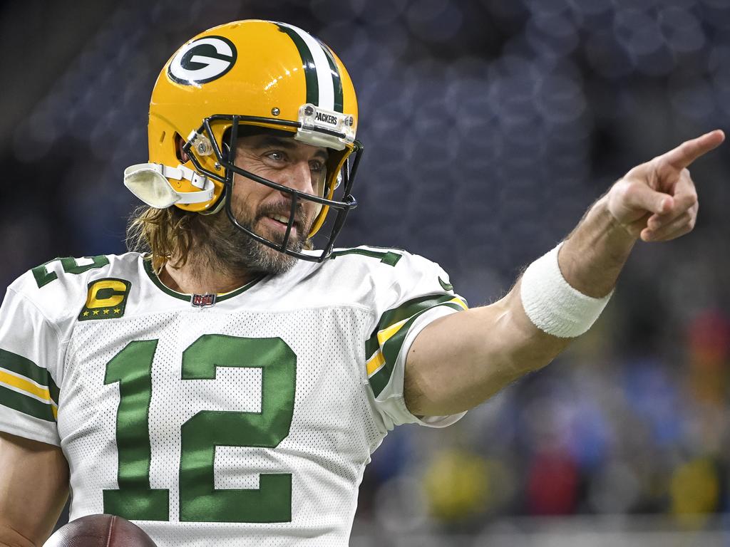 Aaron Rodgers has discussed his use of illicit drugs while holidaying in Peru in the latest saga surrounding the Green Bay star. Picture: Nic Antaya/Getty Images