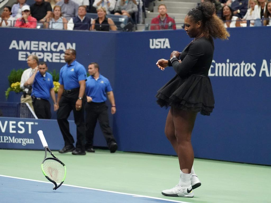 Serena Williams racquet auction 2018 US Open Women’s final history