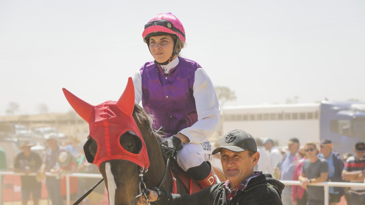 A jockey at the Birdsville Races. Picture: Salty Dingo