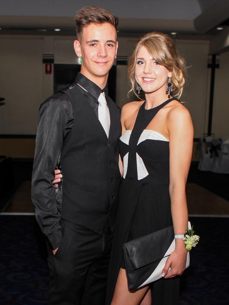 Ben Hurley and Heidi Skoss at the 2013 Centralian Senior College formal at the DoubleTree by Hilton. Picture: NT NEWS<br/>