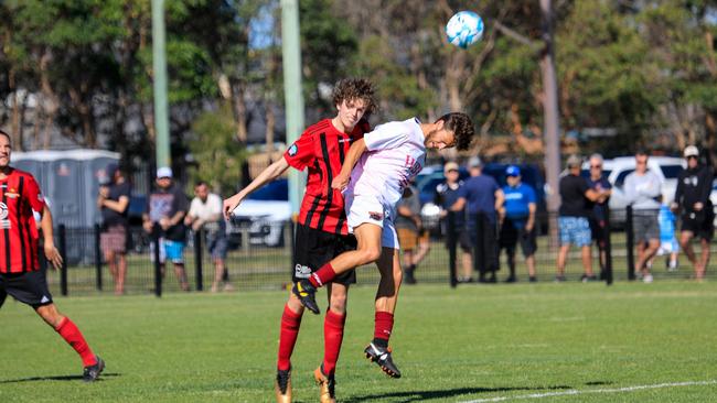 Matthew Kacev of Newcastle Suns FC. Picture: Flash Photography by Trudi Leigh