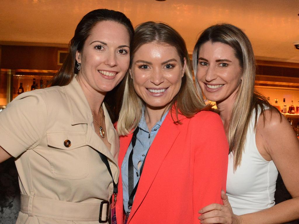 Ashley Gilmour, Katie Jones, Chae Calder at GC Business Week wrap party at Nineteen The Star Gold Coast. Picture: Regina King