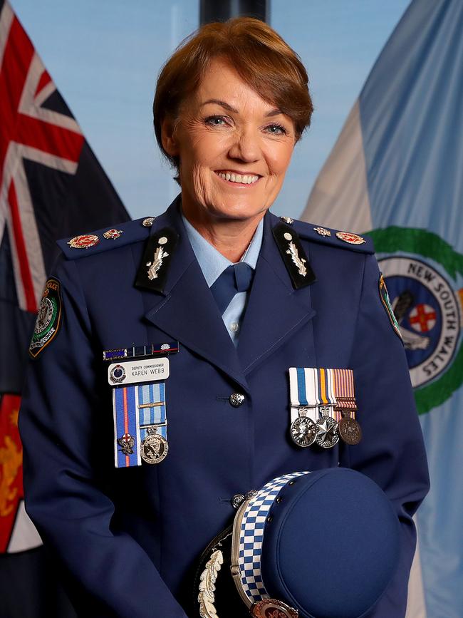 Newly appointed NSW Police Commissioner Karen Webb. Picture: Toby Zerna