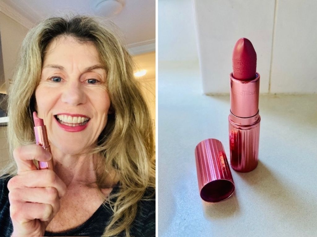 We try Charlotte’s Hollywood Beauty Icon Lipstick in Candy Chic.