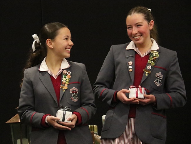 Kilbreda College co-college captains for 2025: Amelia and Charlotte.