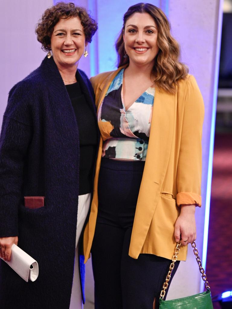 Disney's Frozen the Musical premiere at the Adelaide Festival Theatre: Gemma and Rebecca Otten. Picture: Nicki Scenes Photography