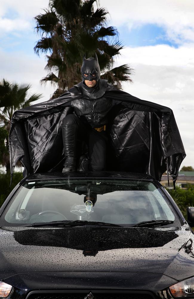 Batman Uber driver in Sydney | Daily Telegraph