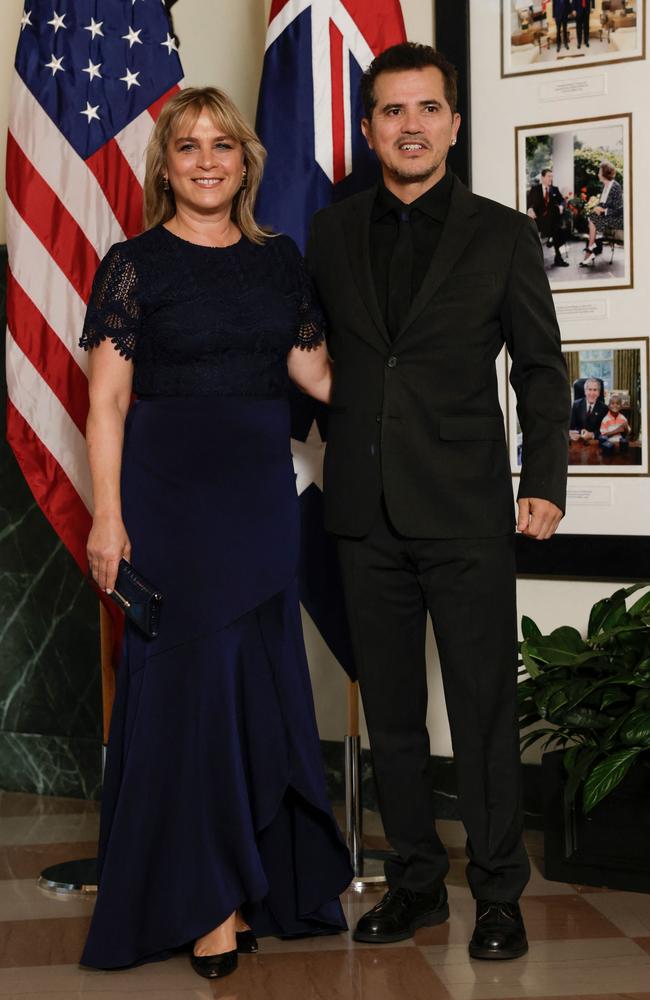 Actor John Leguizamo and wife Justine are also in attendance. Picture: AFP