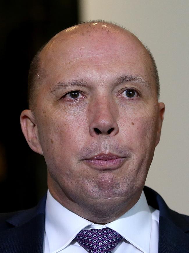 Home Affairs Minister Peter Dutton is getting rid of as many foreign-born criminals as he can. Picture Kym Smith