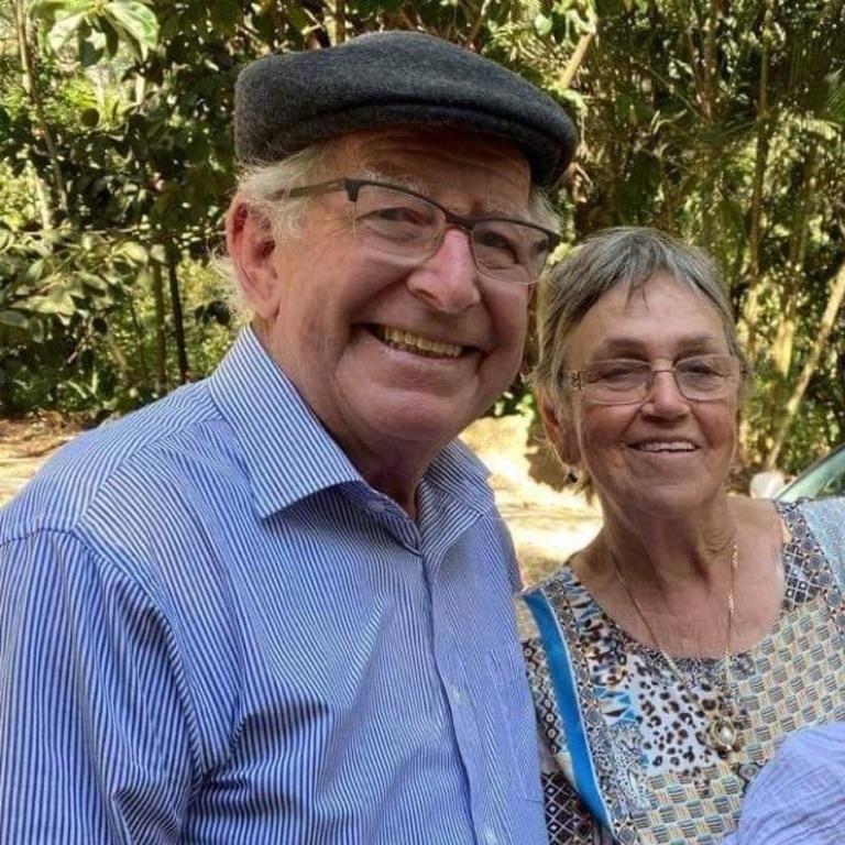 Gerry and Helena Miltenburg. Gerry, 83, was tragically killed in a plane crash at Ball Bay on Christmas Eve 2021. Picture: Supplied by family