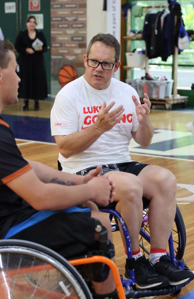 Member for Solomon Luke Gosling discusses the challenges faced by NT’s Para athletes and how the new funding initiative will support their journey to the world stage. Picture: Mitchell Hearne.