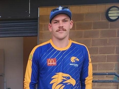 Whittlesea Cricket Club star Nathan Fowler after his DVCA century. PictureL Supplied