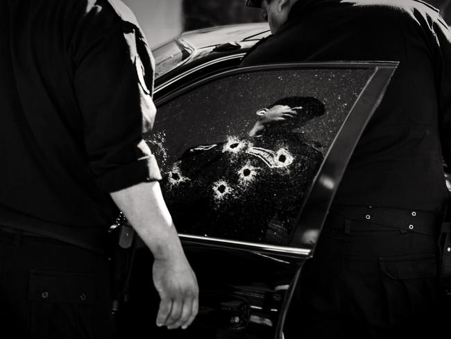 The 31 year old Karina Marlene was gunned down with 6 shots from a taxi in zone 10 of Guatemala city. Picture: Javier Arcenillas Luz/World Press Photo