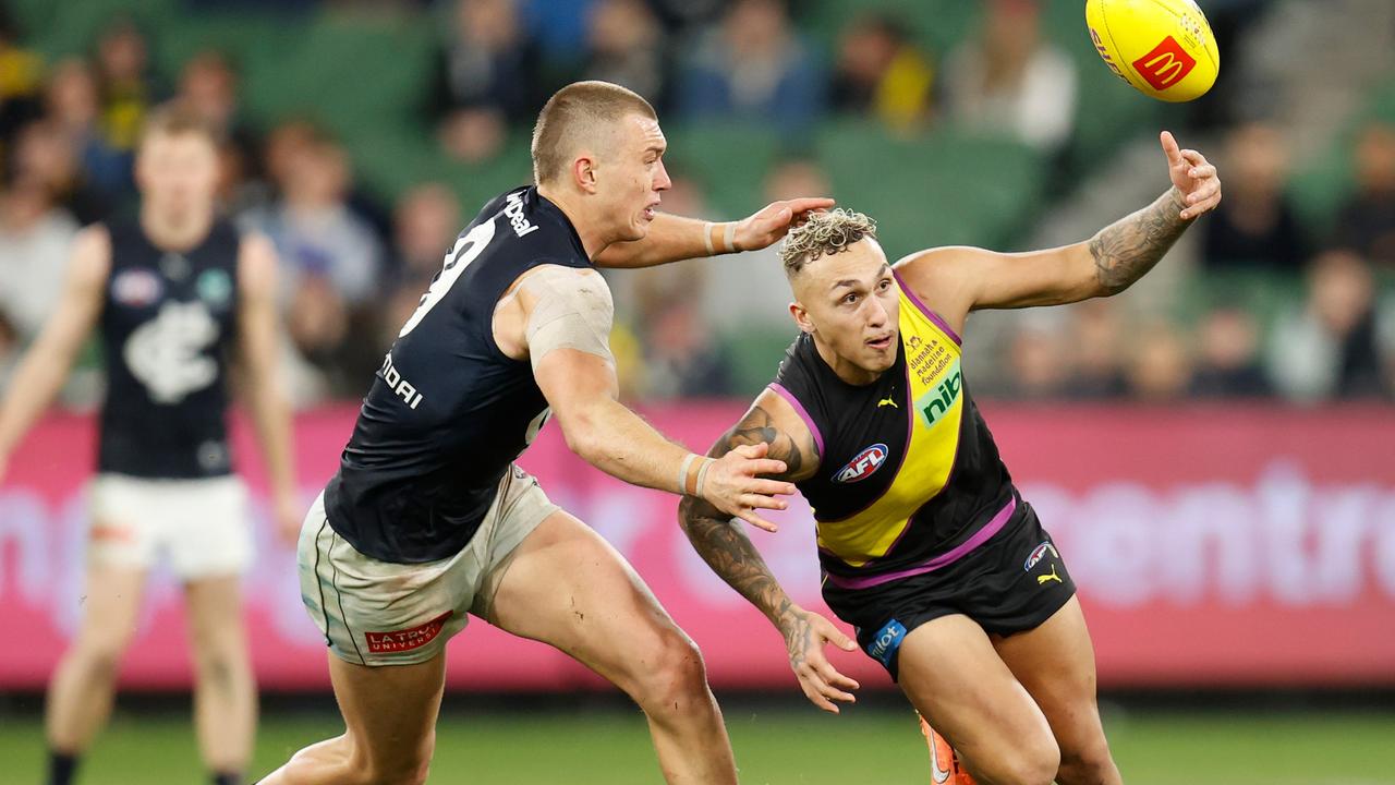 Shai Bolton has fast become one of the AFL’s untackle-ables. Picture: Getty Images