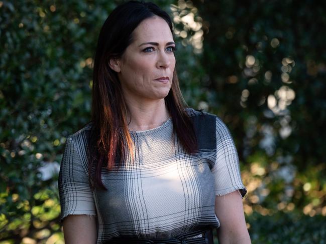 (FILES) In this file photo Stephanie Grisham, White House press secretary and Communications Director, attends the Congressional Picnic on the South Lawn of the White House in Washington, DC, June 21, 2019. - The White House annonced that Grisham has been named press secretary and Communications Directo on Tuesday. (Photo by SAUL LOEB / AFP)