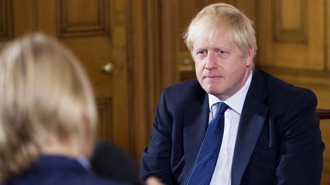 LONDON, ENGLAND - AUGUST 30: British Prime Minister Boris Johnson takes questions from young people aged between 9-14 to coincide with an education announcement at 10 Downing Street on August 30, 2019 in London, England. (Photo by Jeremy Selwyn - WPA Pool/Getty Images)