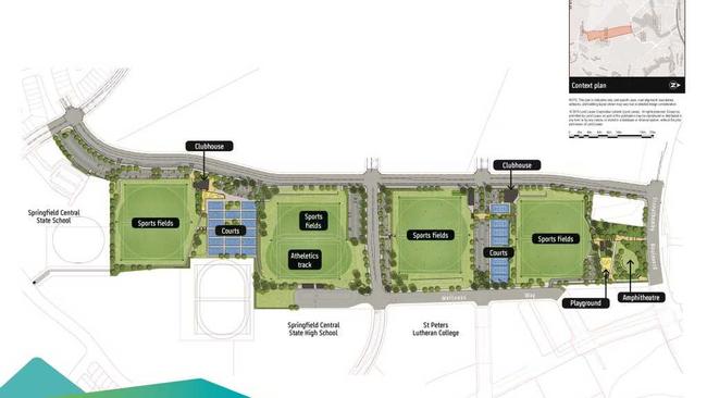 Lendlease's Springfield Rise will feature the district's biggest sporting fields. Photo Contributed. Picture: Contributed