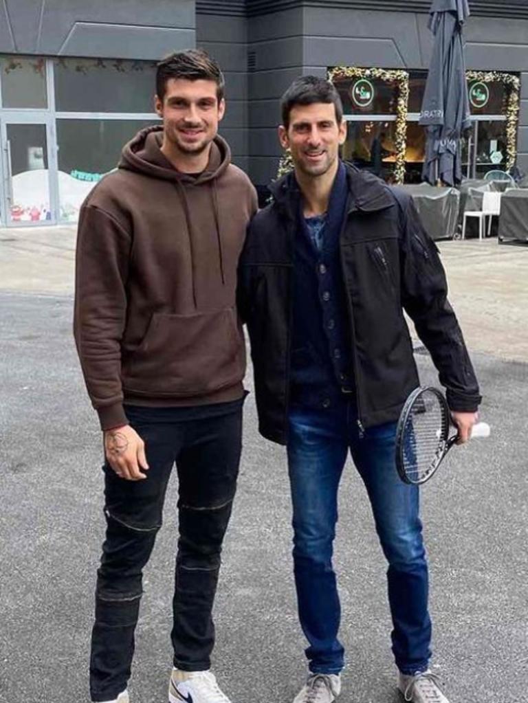 Djokovic was pictured in Belgrade on Christmas. Picture: djordjic17/Instagram