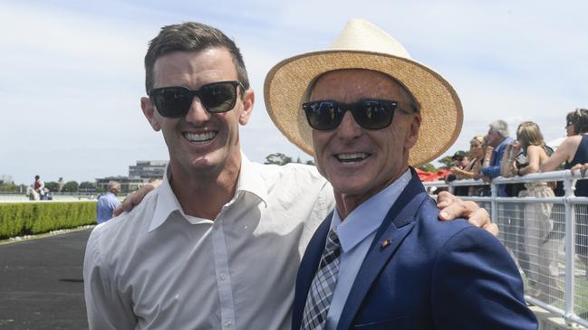 Co-trainers Luke (left) and Robert Price are looking forward to the stable debut of Zaragoza at Kembla on Thursday. Picture: Bradley Photos