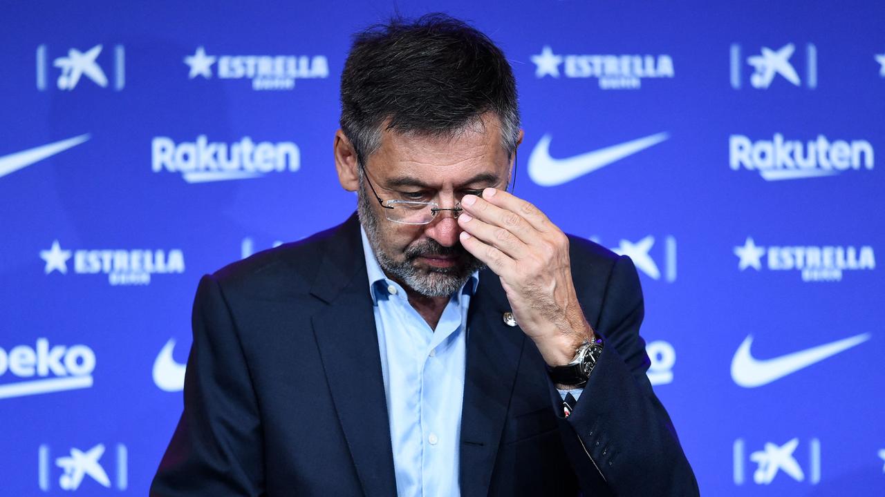 Former Barcelona president Josep Maria Bartomeu spent a night in jail after being arrested as part of a police investigation into a club scandal yesterday.