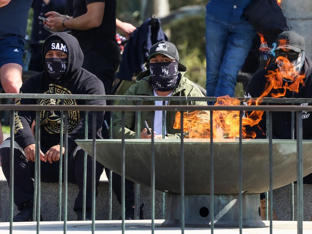 The CEO of the sacred monument labelled the protest ‘unAustralian’. Picture : NCA NewsWire / Ian Currie