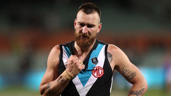 A dejected Charlie Dixon after the Powers preliminary final loss. Picture: Getty Images