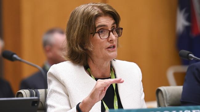 Reserve Bank of Australia governor Michele Bullock has leaned against the view that the next move in rates will inevitably be down. Picture: NCA NewsWire / Martin Ollman