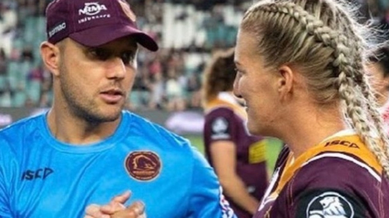 Broncos NRLW coach Scott Prince and stalwart Ali Brigginshaw are determined to bring glory back to Queensland. Picture: Supplied