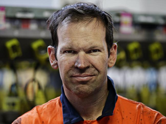 National MP Matt Canavan at the equipment room of Mendalong Mine after he and other National MP's David Gillespie and Barnaby Joyce had a tour of the mine on the 26th of November. Picture: Adam Yip