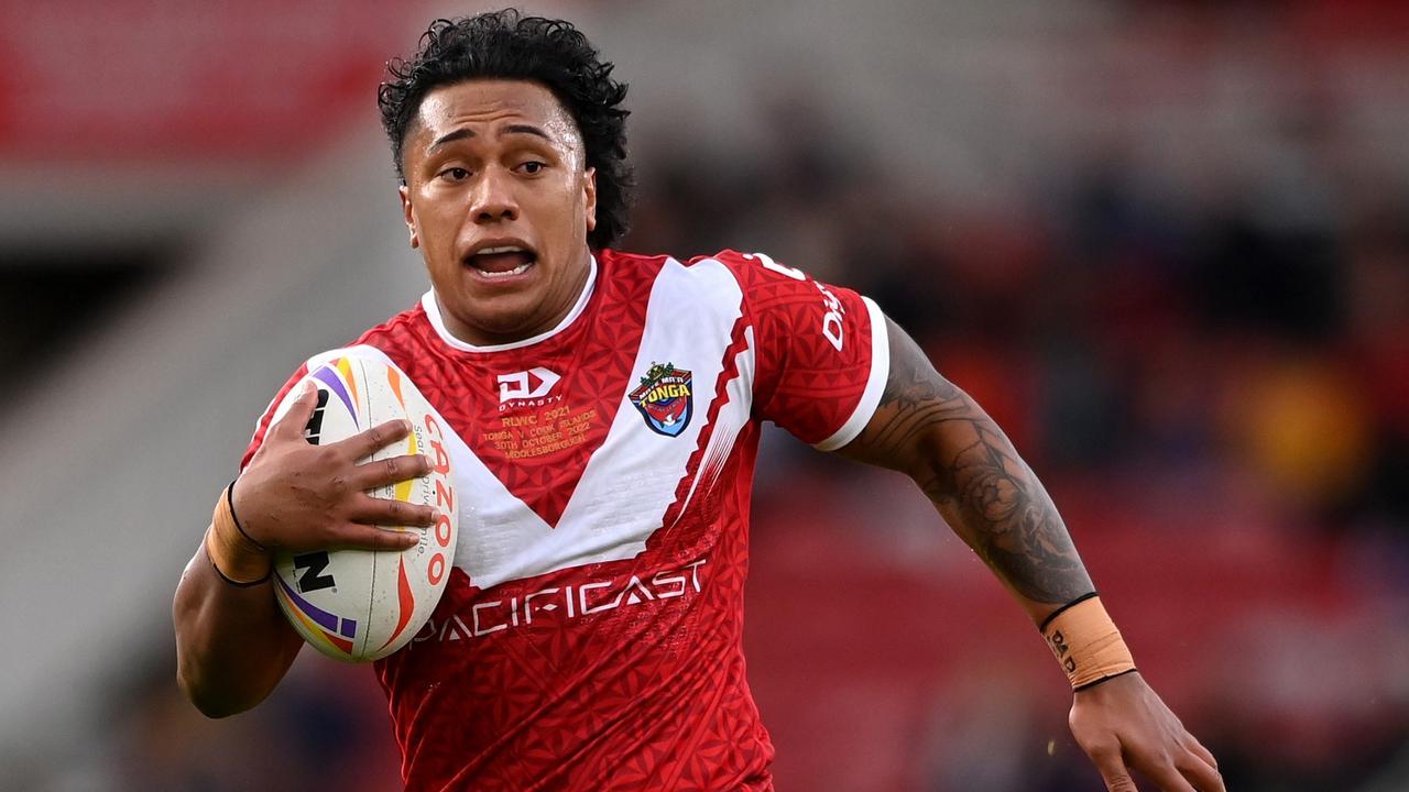 Tesi Niu in action for Tonga. Picture: Stu Forster/Getty