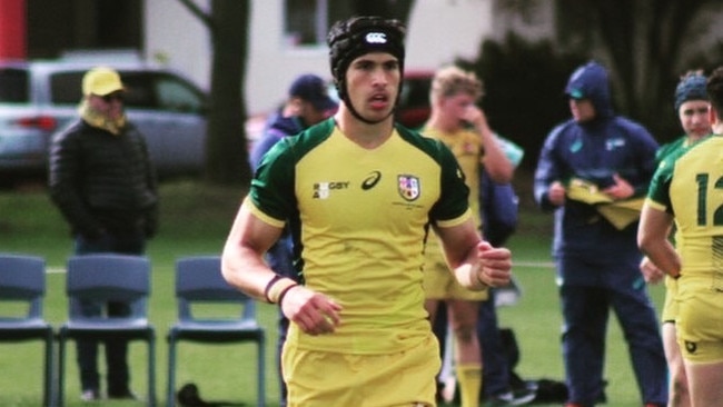 Joseph Suaalii in action for the Australian Schoolboys.