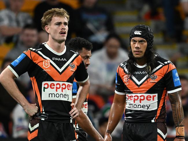 Galvin denied having a strained relationship with Jarome Luai. Picture: NRL Photos