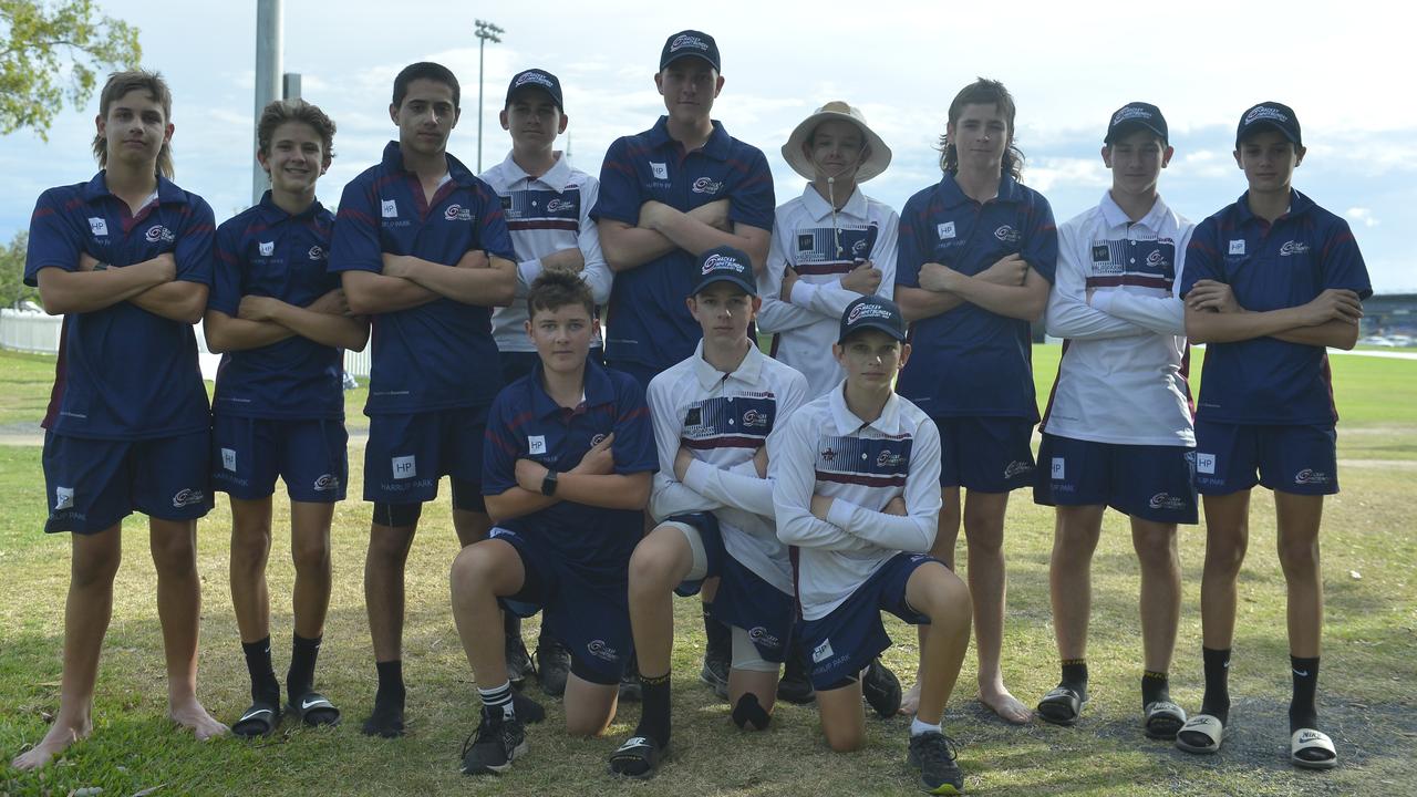 Mackay Whitsundays U15 boys cricket team. Photo: Callum Dick