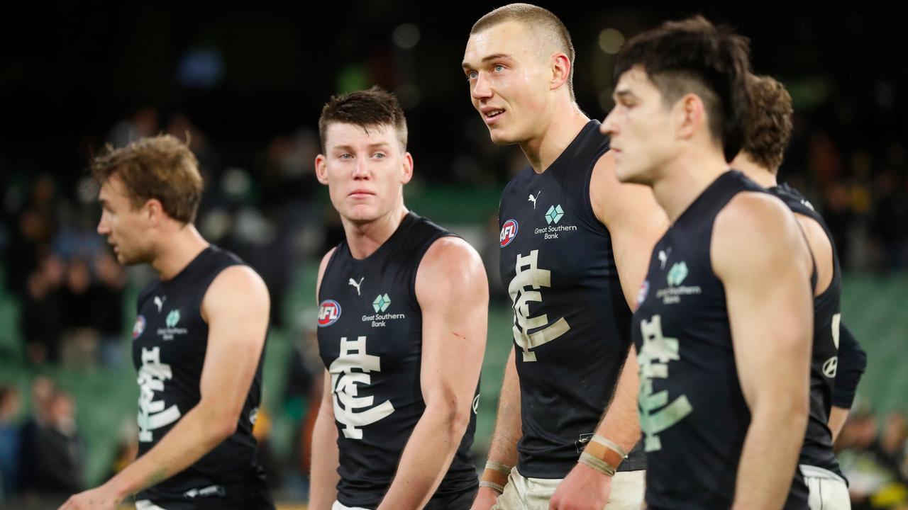 Carlton’s comeback wasn’t enough. Picture: Michael Willson/AFL Photos via Getty Images