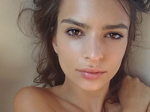 Emily Ratajkowski snaps a nude selfie. Picture: Instagram