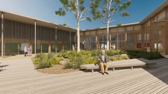 There will plenty of space to sit outside the centre.