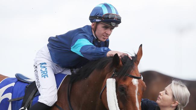 Jockey Ben Thompson is currently in quarantine at Surfers Paradise. Picture: AAP Image/David Crosling