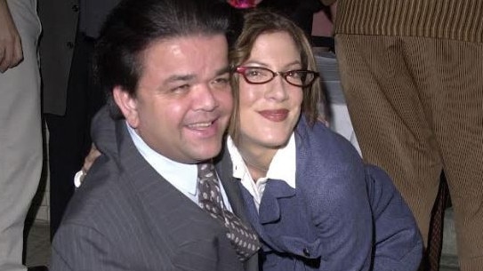 Tori Spelling and Gary Friedkin during the Joe Head Goes Hollywood wrap party. Picture: J. Vespa/WireImage