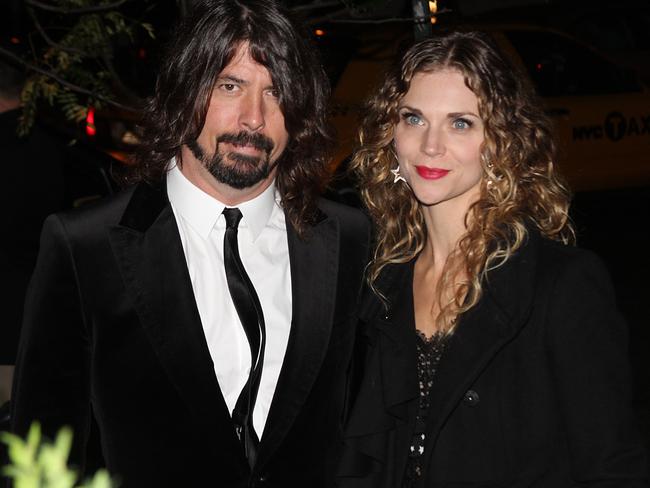 Grohl and wife Jordyn Blum know how to throw a dinner party. Picture: AFP.