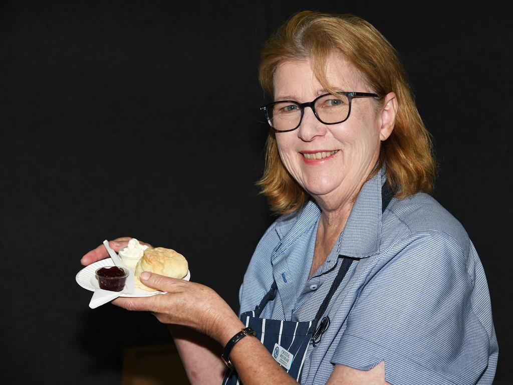 Crystal Wenham, a member of the CWA. Over 800 scones a day were sold at the Heritage Bank Toowoomba Royal Show. Sunday March 27, 2022