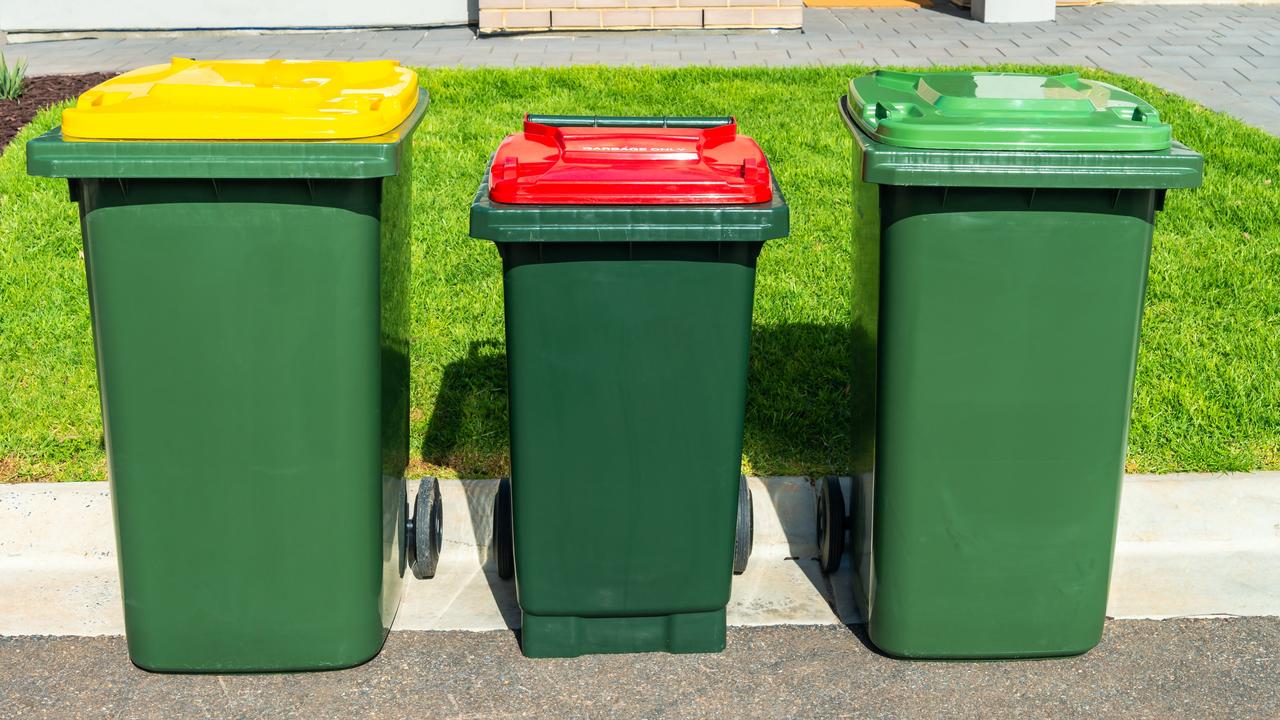 What is the green bin for New rubbish bins in Australia