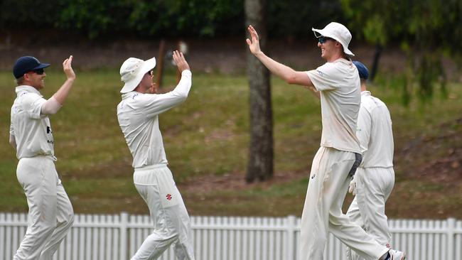 Premier club cricket between University of Queensland and Gold Coast. Saturday January 21, 2023. Picture, John Gass